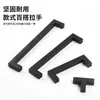 Manijas cuadradas de tubo de acero inoxidable para gabinetes, armarios y muebles; manijas de puerta, tiradores de cajón; disponible en negro, dorado, acabado cepillado y varios colores; al por mayor