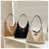 Bolsa Feminina de Grande Capacidade 2023 Nova Moda Casual Cor Sólida Bolsa de Ombro Textura de Verão Bolsa Renge Tote Bag