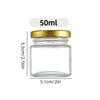 Frascos de Vidrio Transparente Sencillos para Miel al por Mayor para Uso Doméstico, Frascos Sellados para Miel, Frascos para Nido de Pájaro, Frascos para Pepinillos, Frascos Vacíos para Reenvasado
