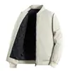 Chaqueta de algodón con cuello mao para hombre, abrigo de algodón casual holgado de moda para invierno, ropa de algodón para hombre de talla grande