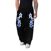 Calça longa casual de verão da Amazon para homens, tendência hip-hop, estilo high street, corte solto, nicho, perna reta, versátil, atacado