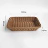 Canasta de Bocadillos Canasta de Frutas Creativa Plástico Imitación Ratán Tejido Plato de Frutas Cesta Tejida para el Hogar Ktv Plato de Semillas de Melón Canasta de Frutas Secas
