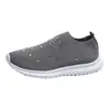 Comércio Exterior Transfronteiriço Tamanho Grande Primavera e Outono Nova Moda Lazer Strass Tecido Voador Estilo Esportivo Feminino Lazer Sapatos Femininos Pronta Entrega