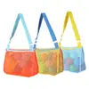 Nueva bolsa para juguetes de niños bolsa de almacenamiento de conchas bolsa para salidas de viaje bolsa de playa con diseño hueco transparente bolsa de hombro