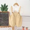 Traje de Peto de Verano para Niños y Niñas, Ropa Nueva de Moda para Niños, Traje de Peto de Manga Corta para Niños, Casual