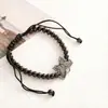 Nuevo Precio Especial Magnético de Pedrería Color Ajustable Tejido Acero de Titanio Alta Calidad Resistente al Color Pulsera de Letras con Cuentas para Mujer