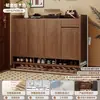 2026 Nuevo Zapatero de Pasillo de Gran Capacidad con Múltiples Niveles Gabinete para Zapatos de Entrada Principal Gabinete para Entrada del Hogar Gabinete de Almacenamiento Estilo Vintage