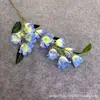 Campana de Viento Simulada de 2 Púas Flor Falsa Trompeta Paisajismo de Jardín y Bosque Accesorios para Disparos de Exhibición en Centro Comercial Flores Falsas