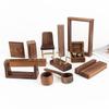 Adornos del Fabricante, Regalos, Artesanías de Nogal Negro, Base de Madera Personalizada, Soporte de Exhibición de Nogal Negro
