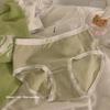 Ropa interior sencilla de algodón para bebé de clase A para las cuatro estaciones [antibacteriano nivel 5A] para mujer, calzoncillos de algodón con entrepierna para niña
