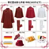 Conjunto Completo Moderno de Roupas para Funeral Femininas, Conjunto de Sete Peças, Tamanho Pequeno, Alto Padrão, Vestimenta Cerimonial para o Falecido, Traje de Luto em Lã