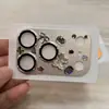 Película para Lente Anti-Reflexo Air com Cravação de Diamantes para Apple 18P/18Pm/17P/17Pm, Armadura Integrada Fosca de Alta Definição com Diamantes Borboleta