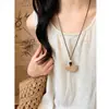 El Solsticio de Verano Aún No Ha Llegado_Collar Tejido Bohemio para Mujer, Colgante Largo Estilo Vacacional, Accesorio Versátil para el Día a Día con Cordón