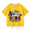 Nueva camiseta de manga corta para niños del juego de Roblox Animal Hospital, top moderno