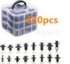 Caja de 665 Piezas de Sujetadores para Automóviles 16 Kits Mixtos de Reparación de Parachoques Tornillos de Expansión 620 Carrocería