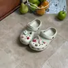 Zapatos Perforados Estilo Clásico Xiaohongshu de 2.5 cm para Mujer, Pantuflas de Eva con Suela Gruesa para Uso en Exteriores, Sandalias de Verano Antideslizantes Transpirables que Aumentan la Altura