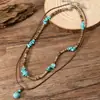 Set de Colgante de Collar Multicapa Transfronterizo de Amazon, Gargantilla de Moda Estilo Retro, Cadena para Suéter Estilo Étnico al por Mayor