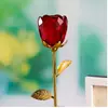 Adornos de Rosas Talladas en Cristal 3D para Sala de Estar, Aparador de Vinos, Regalo de Boda, Cumpleaños, Día de San Valentín para Novia y Esposa