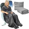 Manta de Viagem Multifuncional, Manta de Descanso Dois em Um com Armazenamento para Viagens de Negócios, Xale Dobrável Manta de Avião
