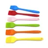 Brocha de Silicona Brocha de Aceite Integrada 21cm tamaño pequeño Raspador Herramientas de Horneado DIY Brocha de Silicona Resistente a Altas Temperaturas Sin Pelos