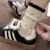 Meias Grossas de Algodão Puro para Outono e Inverno, Meias até a Panturrilha para Mulheres, Meias Largas de Renda com Bolinhas Estilo Japonês, Meias Longas de Inverno