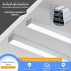 Luzes Lineares Suspensas para Escritório, Calhas de Luz de Liga de Alumínio Montadas na Superfície, Luzes Lineares de Engenharia LED, Fitas de Luz Rígidas Longas Suspensas no Teto
