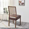Funda Impermeable para Silla Juego de Sillas de Cuero PU Funda para Silla Funda para Taburete Elástica Funda para Silla de Hotel Restaurante Funda Impermeable para Silla