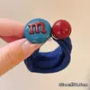 Novo Elástico de Cabelo para Rabo de Cavalo Estilo Coreano de Alta Qualidade com Design de M&M de Bala, Elástico Alargado, Corda de Cabelo Fofa para Rabo de Cavalo de Menina Venda por Atacado