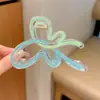 Pinza para el pelo grande de lunares estilo coreano para cabello grueso, pinza de tiburón dulce y elegante para la parte trasera de la cabeza, accesorio para el cabello de alta gama y exquisito