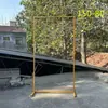 Nova Tela de Ferro Estilo Casamento Moldura Retangular Moldura de Fundo para Decoração de Palco de Casamento Moldura Quadrada Geométrica Moldura em Arco Portão de Flores