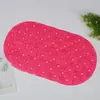 Novo tapete de banheiro antiderrapante em formato de rosquinha Oval anti-queda ventosa tapete para os pés tapete de massagem para os pés para box de banheiro