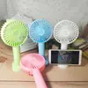 Soporte para teléfono móvil ventilador Carga USB Mini ventilador pequeño ventilador portátil para exteriores de escritorio estéreo ventilador pequeño ultrarrápido
