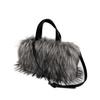 Nova mulher pelúcia tote bolsa imitação raccoon pele europeia e americana crossbody bolsa travesseiro doce cool estilo y2k