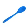 Em Estoque Tamanho Pequeno Integrado Alça de Cobertura Total Silicone Colher de Sopa Antiaderente Panela Concha de Sopa Raspador Utensílios de Cozinha Louça