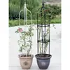 Soporte de Flores de Hierro Forjado para Plantas Trepadoras, Estante de Jardinería para Balcón al Aire Libre, Estructura Trepadora para Plantas, Columna de Flores para Uso en Exteriores