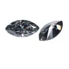 Piedra Suelta de Moissanita Gris Forma Marquesa, Cara de Anillo de Piedra Natural Irregular de Color, Joyería de Piedras Preciosas al por Mayor Transfronteriza de Fábrica