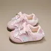 Zapatos para Niñas 2026 Primavera Nueva Moda Tenis de Princesa para Niños con Zapatos Deportivos Florales de Suela Suave