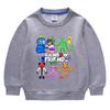 Suéter de cuello redondo de manga larga para niños y niñas, ropa de estilo coreano con dibujos animados de primavera y otoño de 2023, de algodón, para bebés, pequeños y medianos.