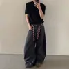 Pantalones Casuales de Gama Alta tipo Cimitarra, Diseño de Nicho Primavera y Verano para Hombres y Mujeres, Pantalones Versátiles de Pierna Ancha con Caída hasta el Suelo Ins