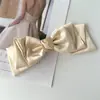 Pinza para el pelo con lazo de satén de tres capas, Pinza superior para coleta, Accesorio para el pelo con pinza de resorte, Hace que las raíces del cabello se vean voluminosas, Fresco y dulce