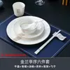 Conjunto de Louças para Hotel Cinco Estrelas, Pratos de Hotel Club, Unidade de Apresentação de Caixa de Luxo para Cozinha Privada Recepção