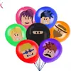 Decoración temática del mundo virtual de Roblox set de bandera de juego sandbox globo tarjeta de pastel impresión de globo