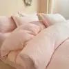 Lujo Ligero Tipo Gato Clase A Terciopelo Leche Juego de Cuatro Piezas Invierno Cálido Sábanas de Cama de Terciopelo Tallado Funda de Edredón Engrosada Cama Sábanas de Cama 4