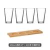Portavasos para Cerveza Artesanal Vidrio de Pequeña Capacidad Vaso para Cerveza de Barril Bandeja de Madera Taza de Degustación Plato para Bocadillos de Pub traje