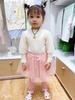 Pantalón falda para niños, malla de algodón, culotte, falso dos piezas, pantalones bordados, culottes de algodón para niños, ventas directas de fábrica