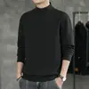 Comercio Exterior Otoño Invierno Cálido De Rong Color Puro Capa Base Camiseta de Hombre Tejido Adelgazante Almacenamiento de Calor Trendy Capa Interior Camiseta Manga Larga Hombre