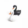 Cisne Blanco y Negro Suculenta Paisaje en Miniatura Adornos de Escenario Mini Modelo de Zoológico Diseño Material DIY Bonsái