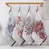 Nueva Toalla Jacquard de Gasa Algodón Puro Lavado de Cara Flor Cuadrada Grande Toalla de Mano para Colgar Toalla Cuadrada de Gasa Coreana para Bebé