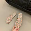 Pantuflas Cuadradas Planas Estilo Francés, Zapatos de Hada para Usar al Aire Libre, Nuevas Sandalias de Playa de Verano 2026