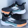 Tênis Esportivo Casual de Couro Masculino, Tênis de Corrida para Estudantes, Tênis de Viagem Impermeável na Moda, Sapatos de Trabalho, Dropshipping Transfronteiriço